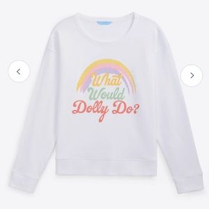Draper James - What Would Dolly Do Rainbow Sweatshirt - Size M